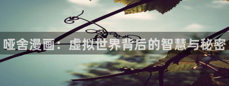 香蕉漫画视频：哑舍漫画：虚拟世界背后的智慧与秘密